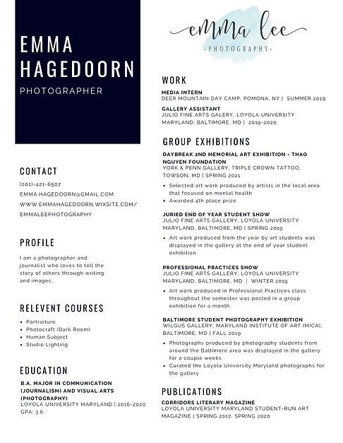 White and Pastel Teal Minimalist Resume.