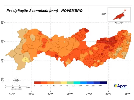 Apac indica chuvas abaixo da média e temperaturas elevadas para Pernambuco nos próximos meses