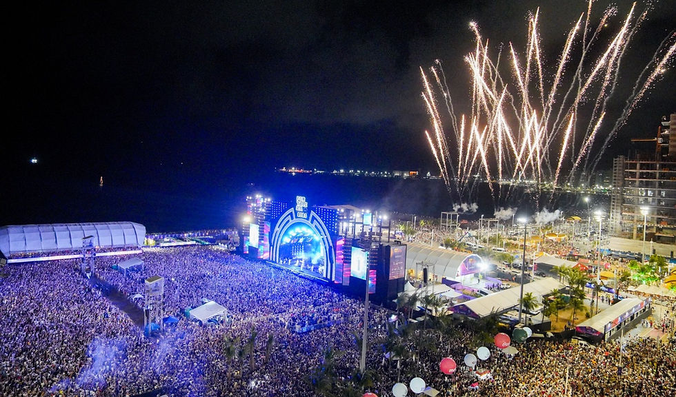 Show pirotécnico do réveillon de Fortaleza 2024