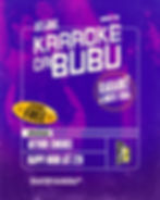 Cartaz do Karaokê da Bubu na Budega do Raul