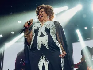 alcione durante show