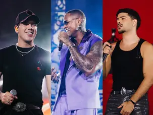 zé vaqueiro, léo santana e pedro sampaio