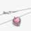 Miniatura: Collar Corazón Rosa Brillante