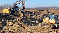 land clearing, ponds, dozer, backhoe, trackhoe, dirt work