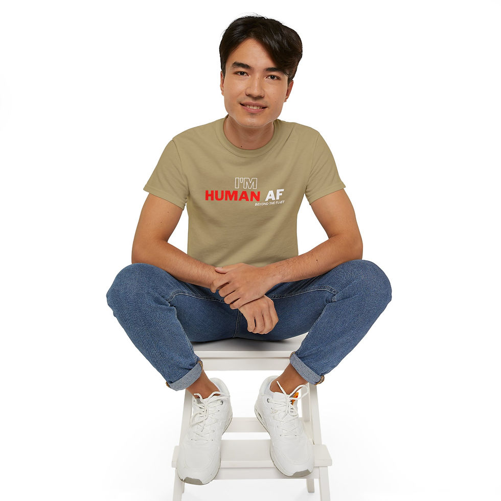 Thumbnail: I'm Human AF (Red/White) | Unisex Ultra Cotton Tee