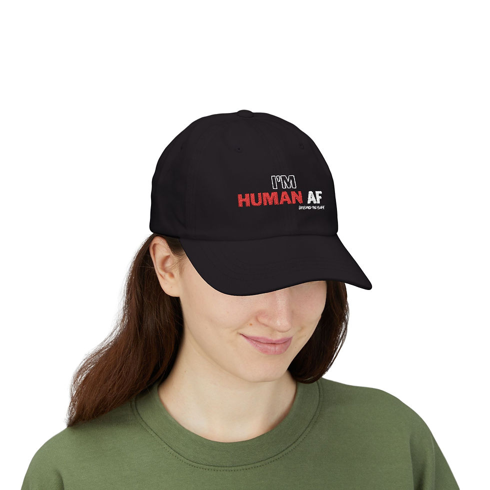 I'M HUMAN AF (Red/White) | Stylish Dad Cap