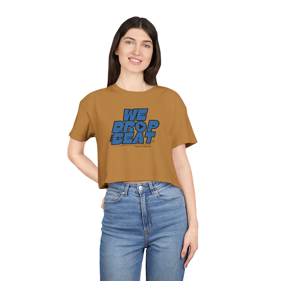 Thumbnail: We Drop the Beat | Women’s Crop Tee