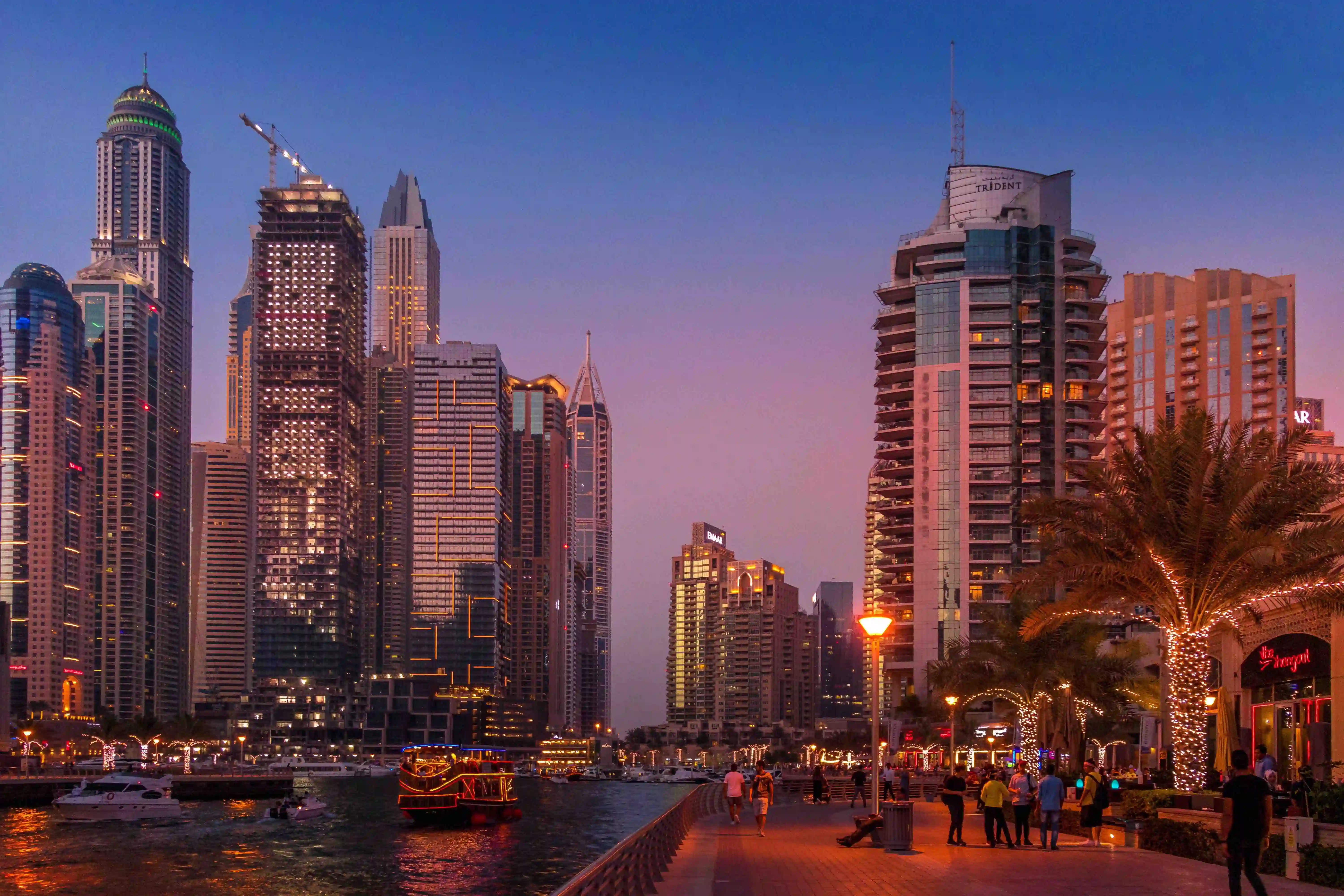 Dubai Buildings during Sunset