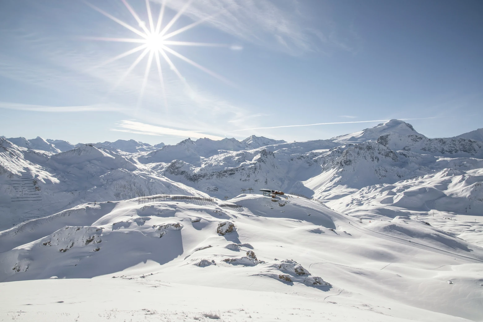 Mountain landscape in Tignes, France