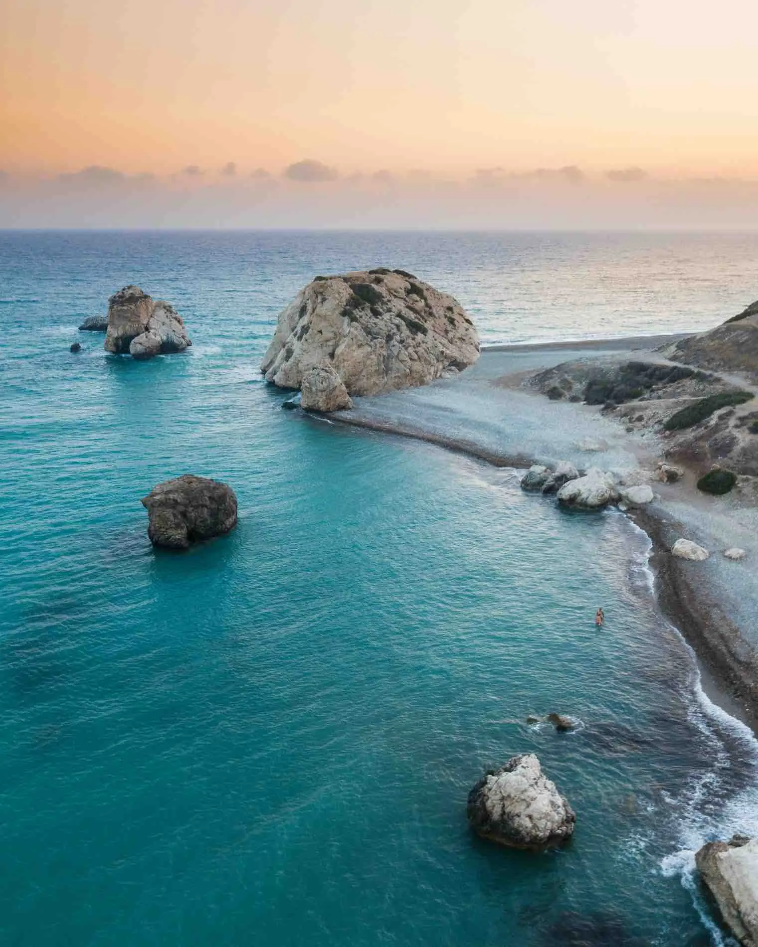 Rock of Aphrodite beach, Cyprus  