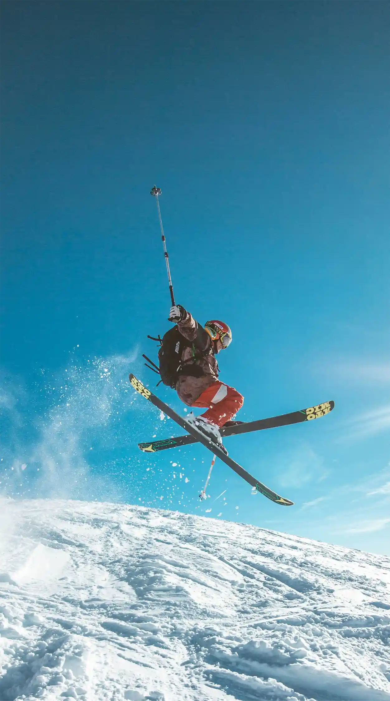 A man skiing 