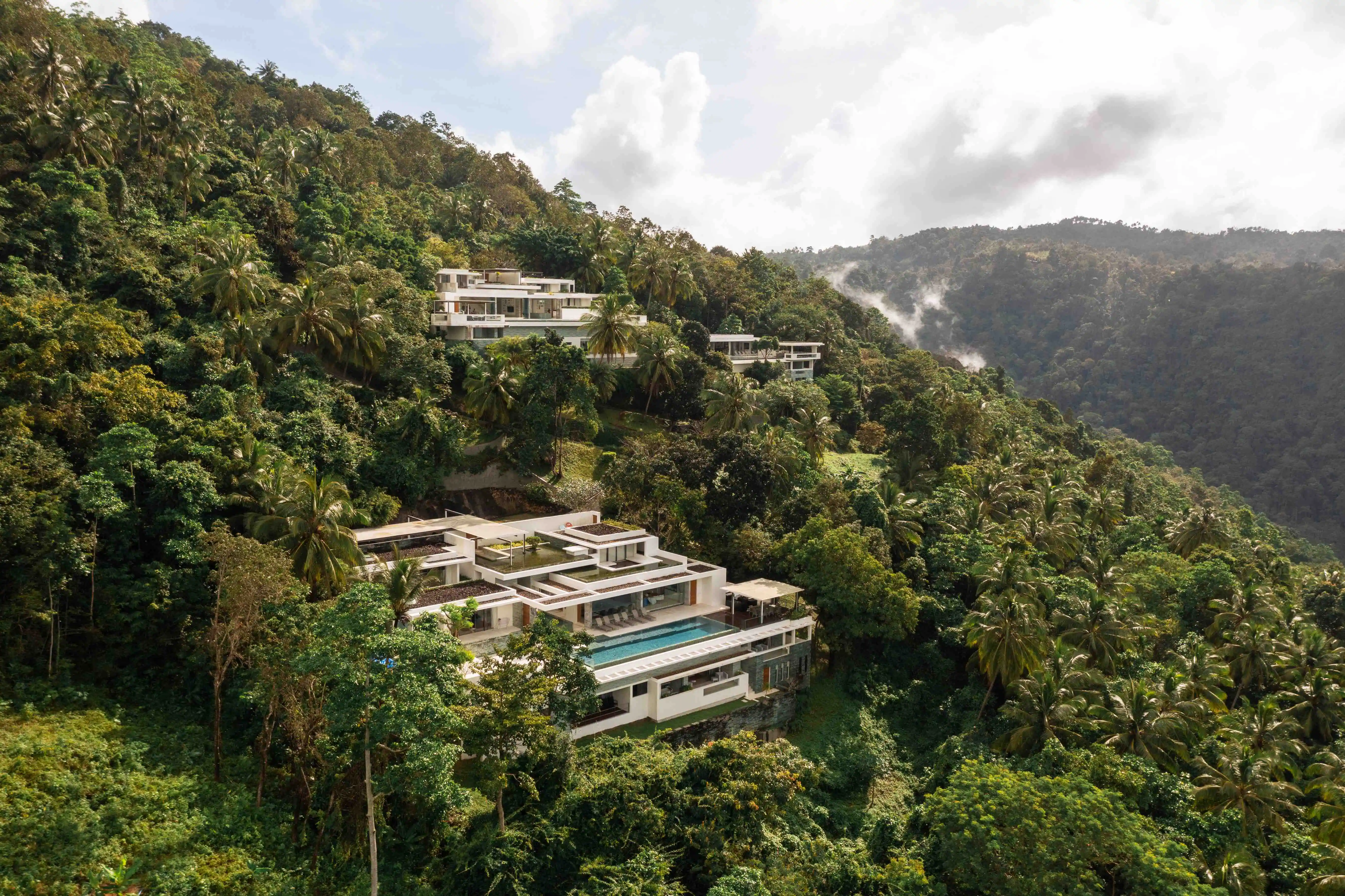 a Koh Samui villa estate in the hillside 