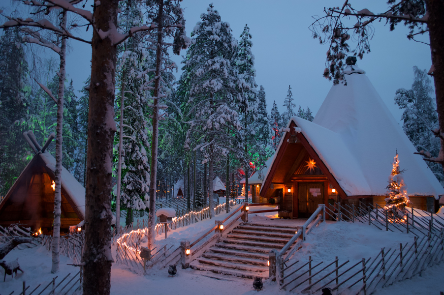 cabin in the woods in Rovaniemi, Finland