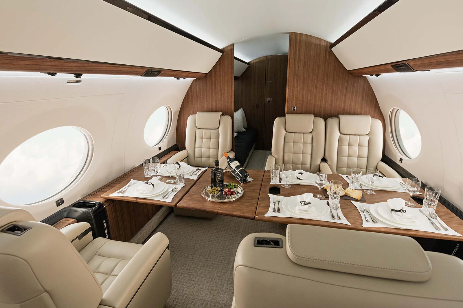 Catering on private jet