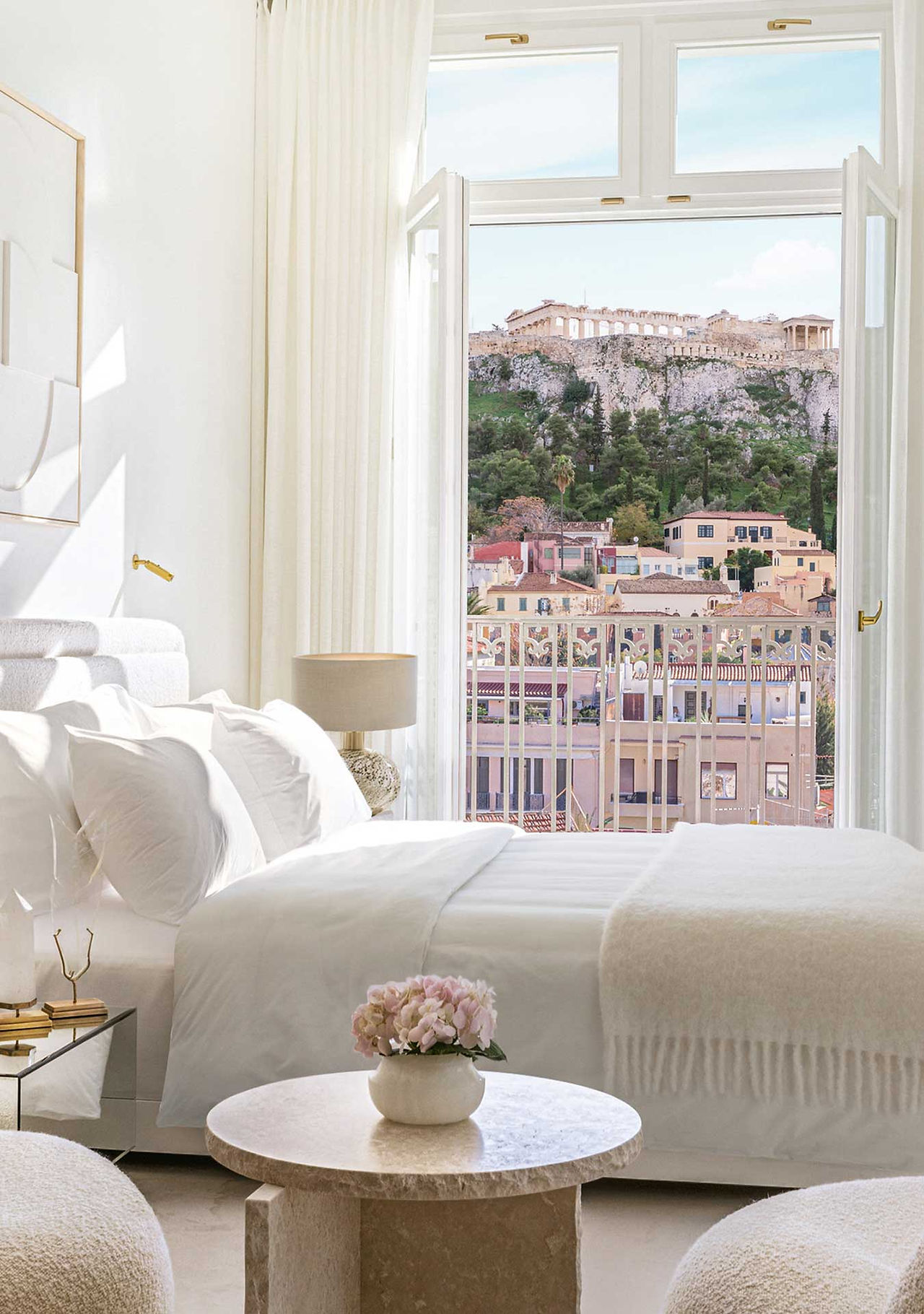 luxurious master suite in a hotel in athens