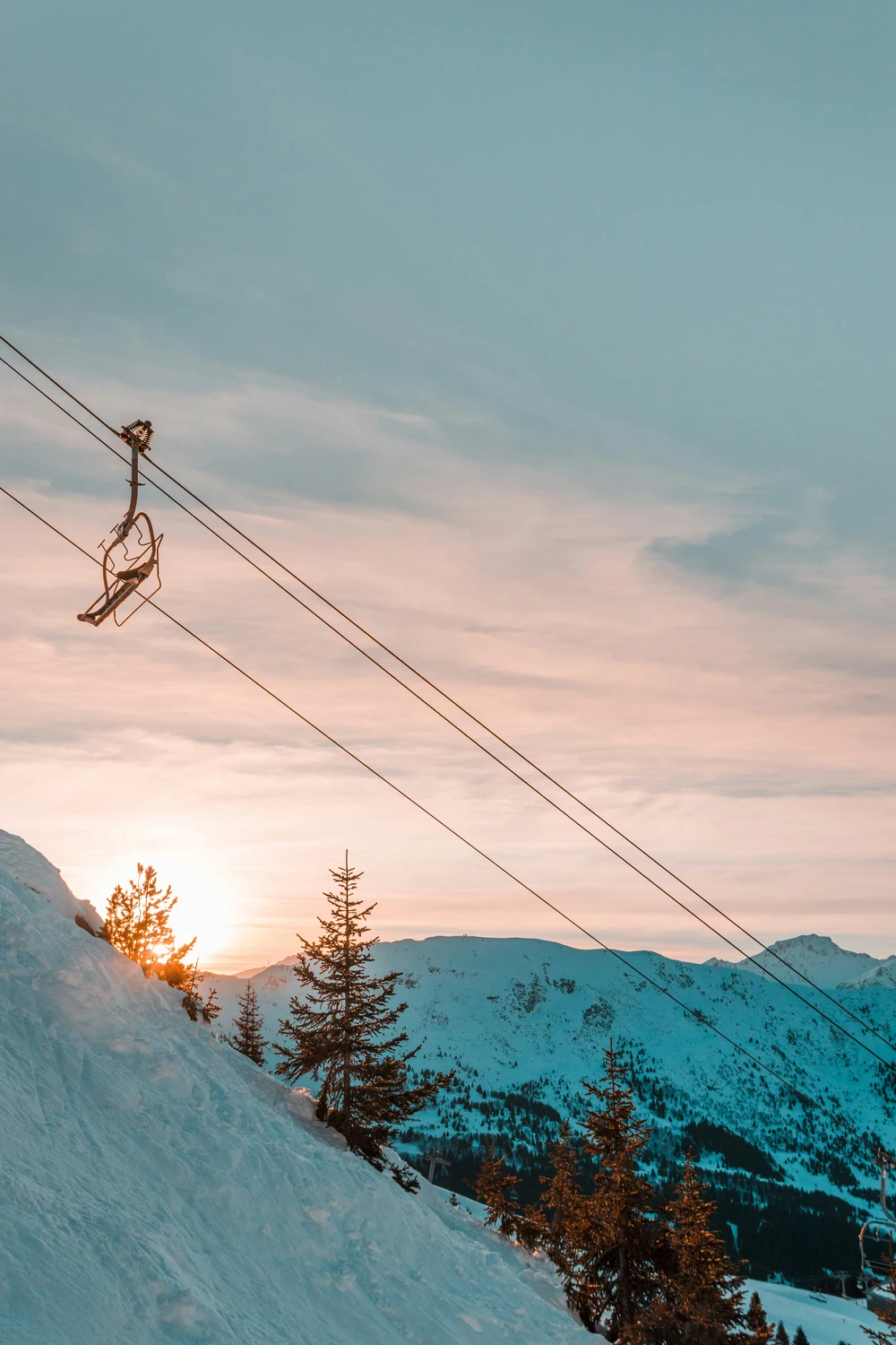 Ski Lift in Meribel, France