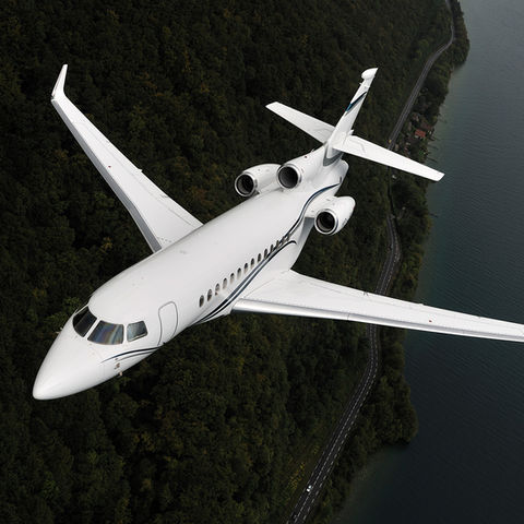 private jet in flight