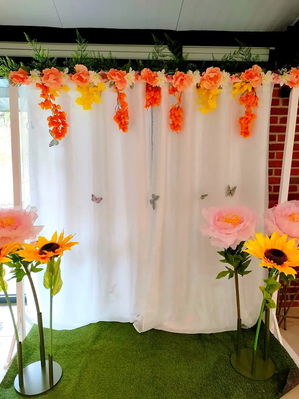 décor lumineux fleuri
