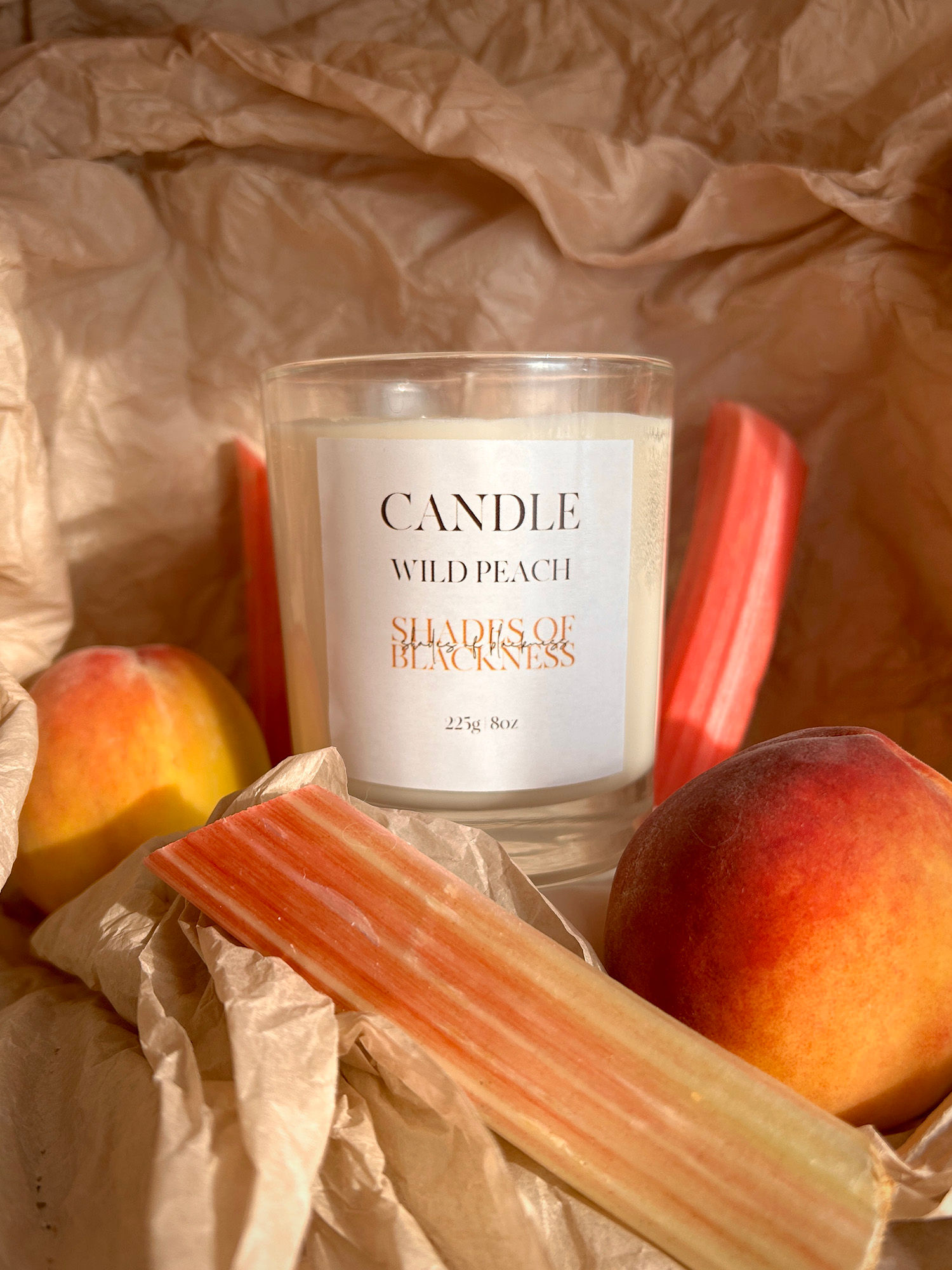 Wild Peach Soy Wax Candle | Shades of Blackness