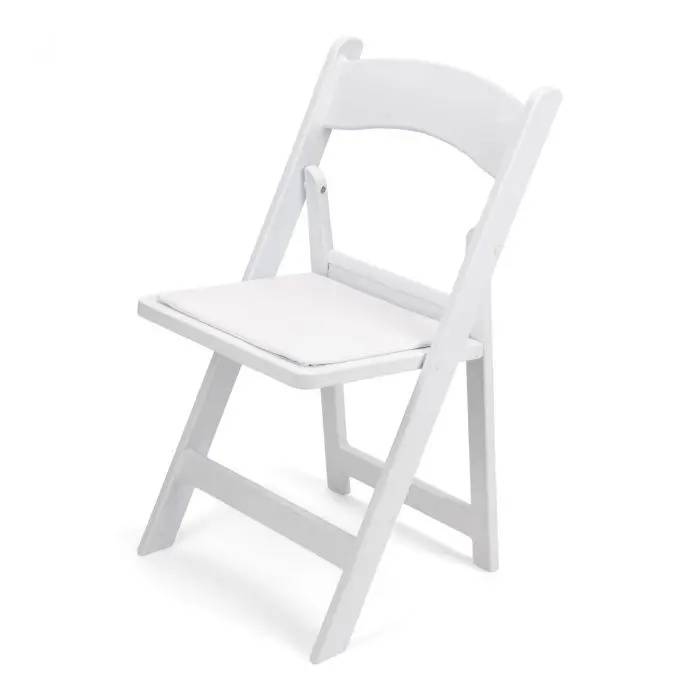 White Padded Resin Chair