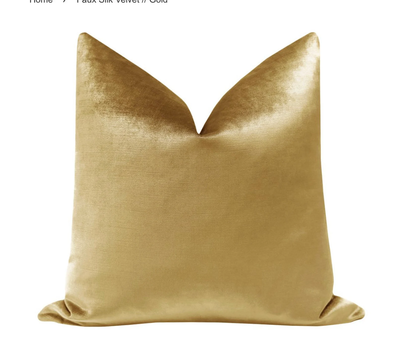 Gold Velvet Pillow
