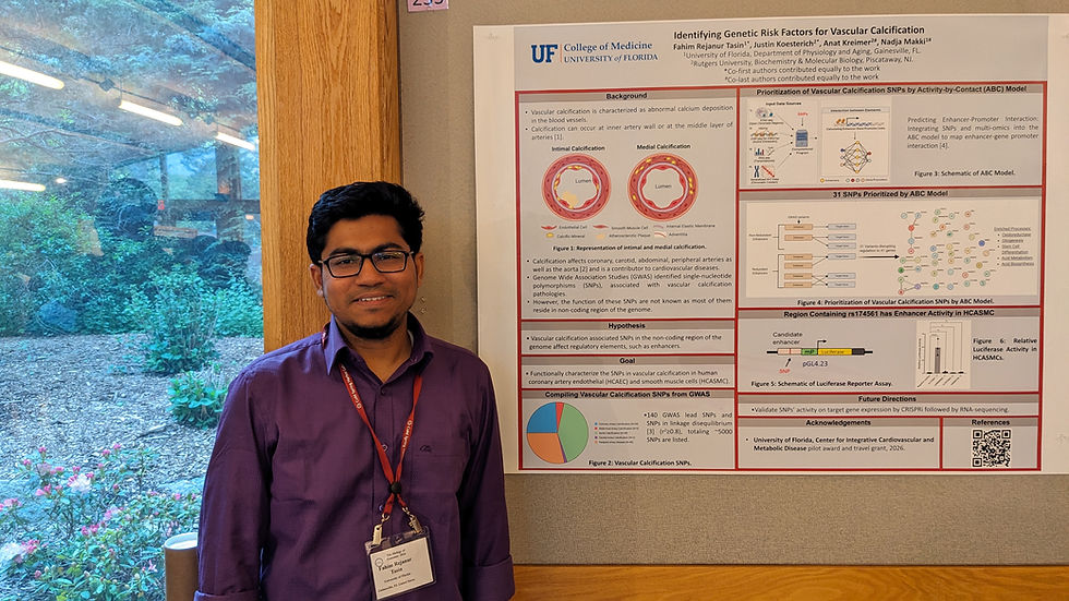 Fahim poster presentation at CSHL