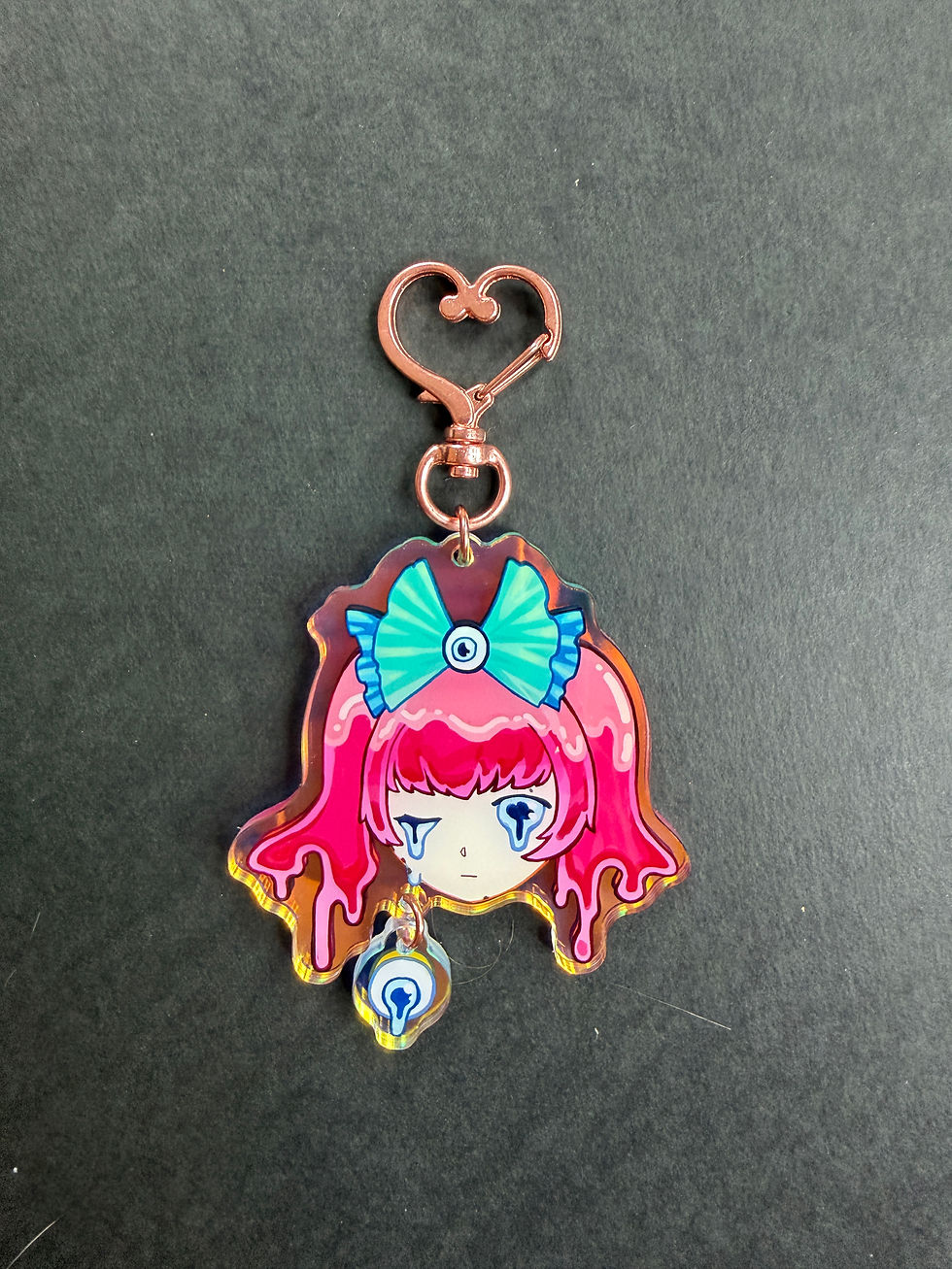 Thumbnail: "Melting" Holographic Acrylic Charm