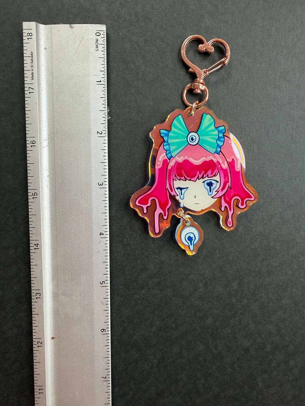 Thumbnail: "Melting" Holographic Acrylic Charm