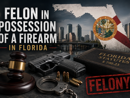 Felon in Possession of a Firearm in Florida