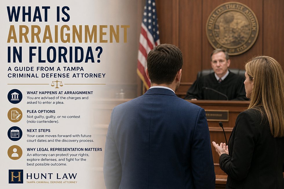 What is arraignment in Florida