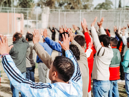 Prisoners worshiping