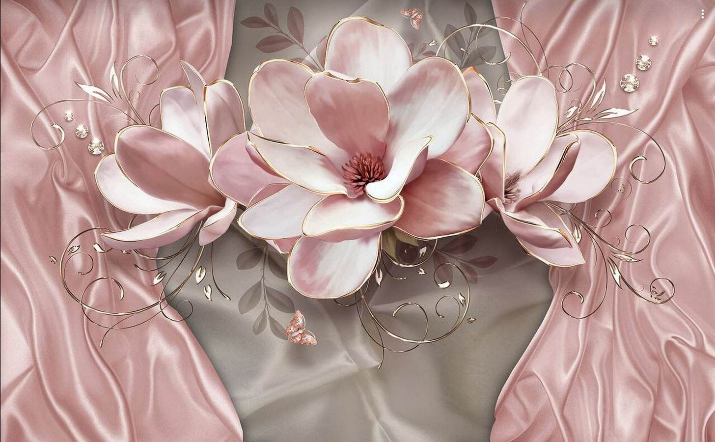 Floare de crin roz.