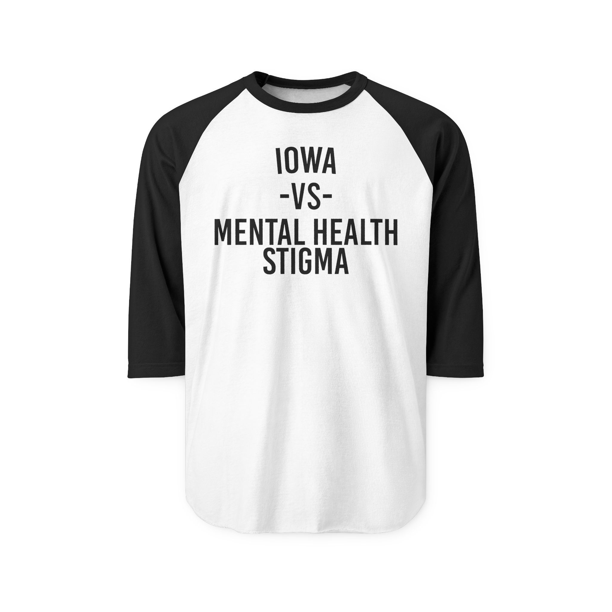 Iowa VS Mental Health Stigma Raglan Shirt