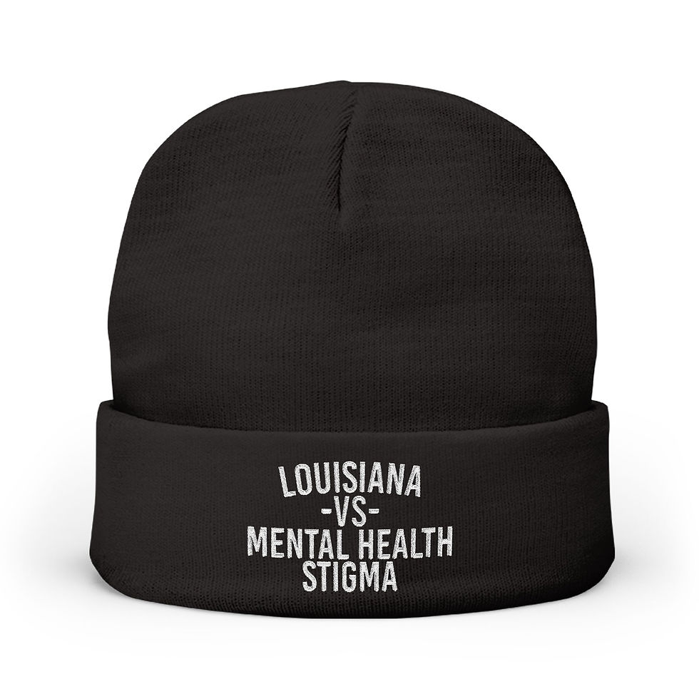 Thumbnail: Louisiana VS Mental Health Stigma Embroidered Beanie