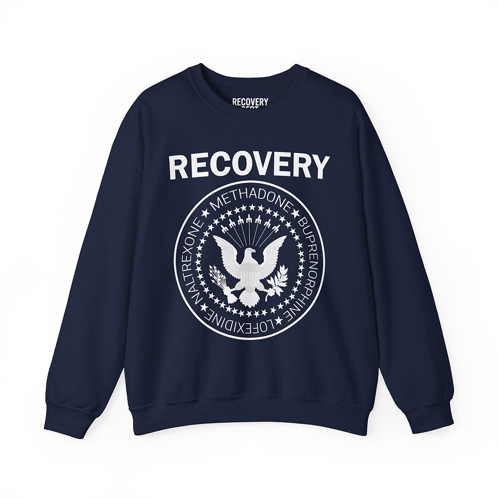 Thumbnail: Recovery Punk Rock Crewneck Sweatshirt