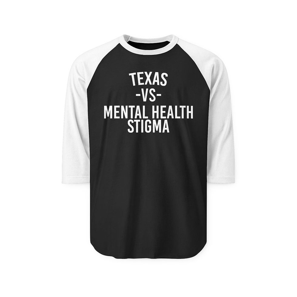 Thumbnail: Texas VS Mental Health Stigma Raglan Shirt
