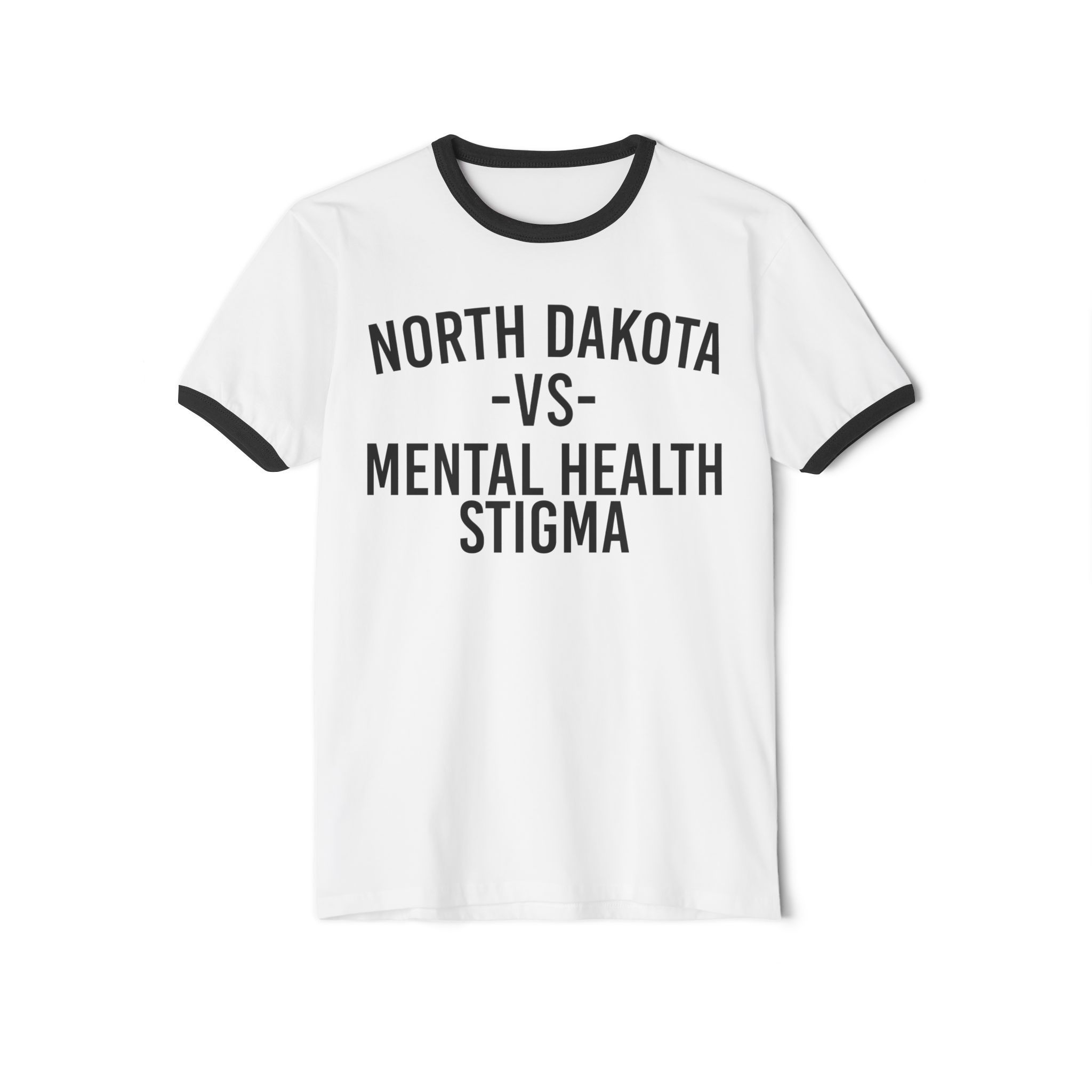 North Dakota VS Mental Health Stigma Ringer Tee
