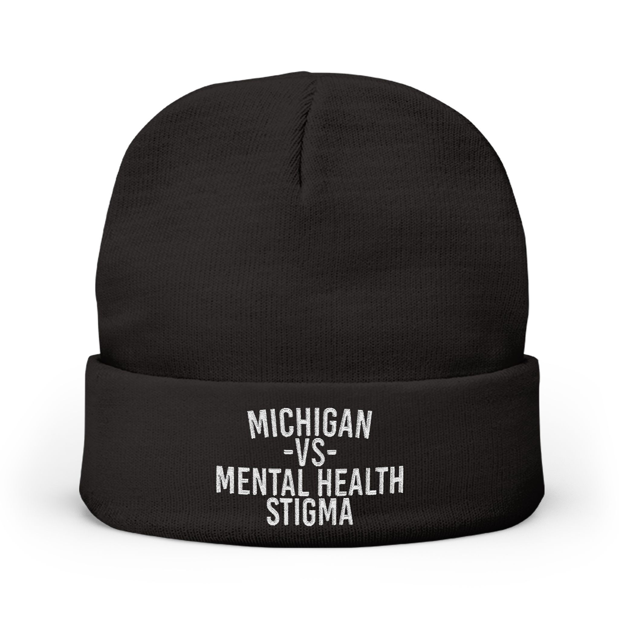 Michigan VS Mental Health Stigma Embroidered Beanie
