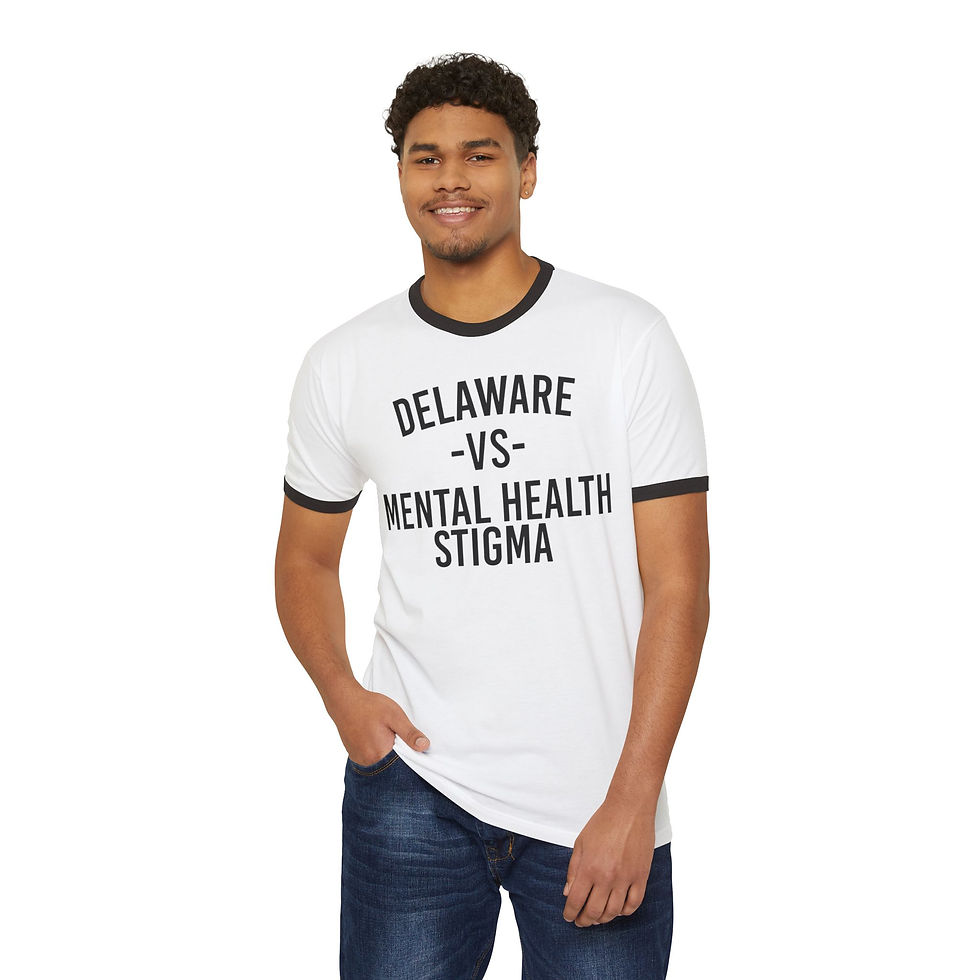Thumbnail: Delaware VS Mental Health Stigma Ringer Tee