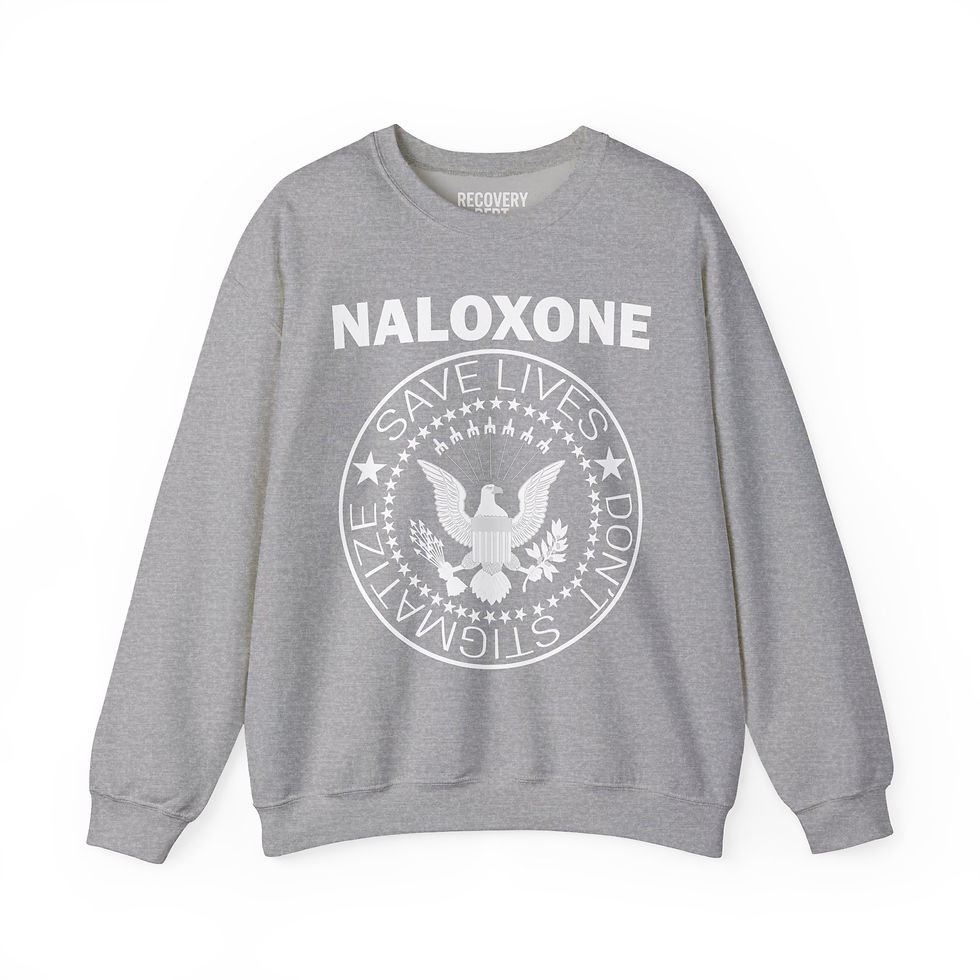 Thumbnail: Naloxone Punk Rock Crewneck Sweatshirt