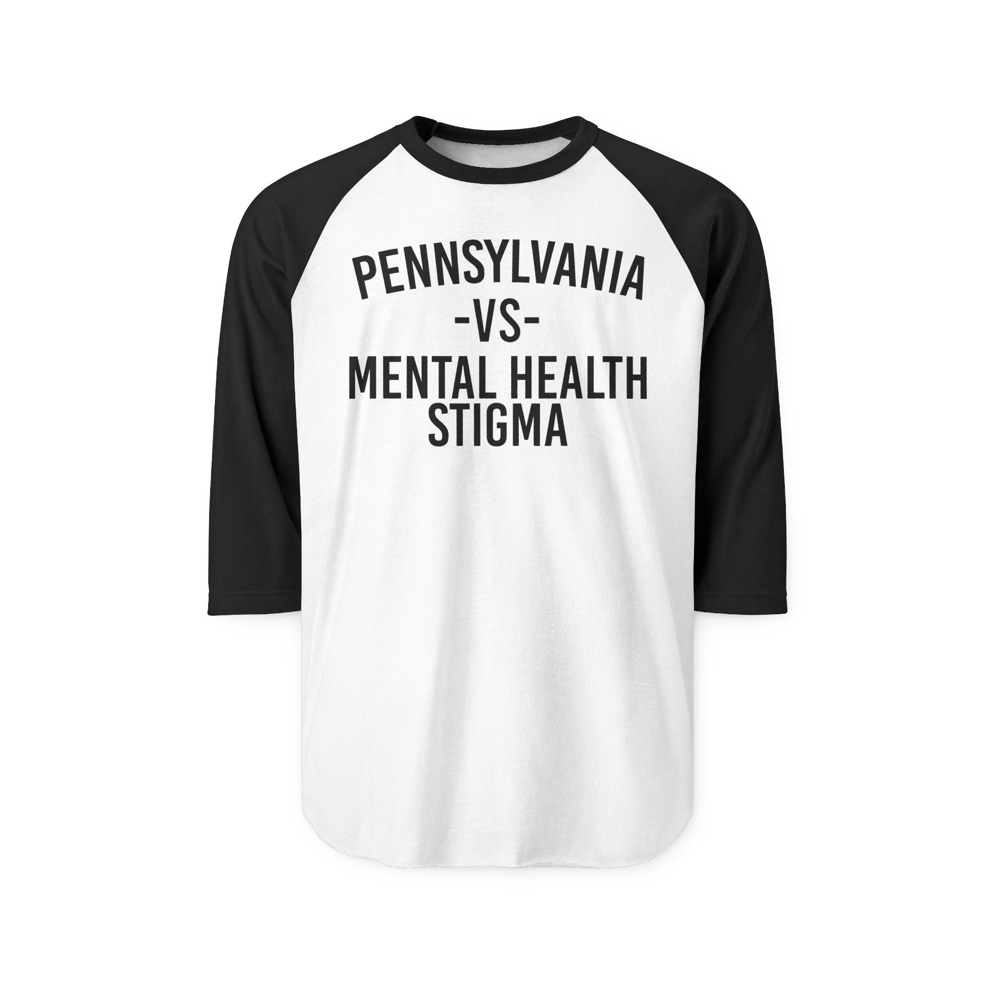Pennsylvania VS Mental Health Stigma Raglan Shirt