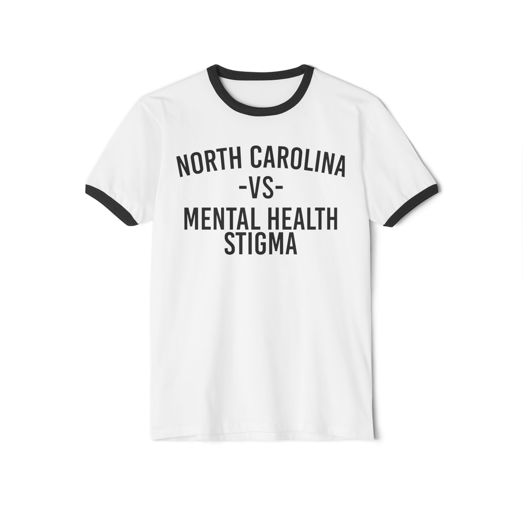 North Carolina VS Mental Health Stigma Ringer Tee