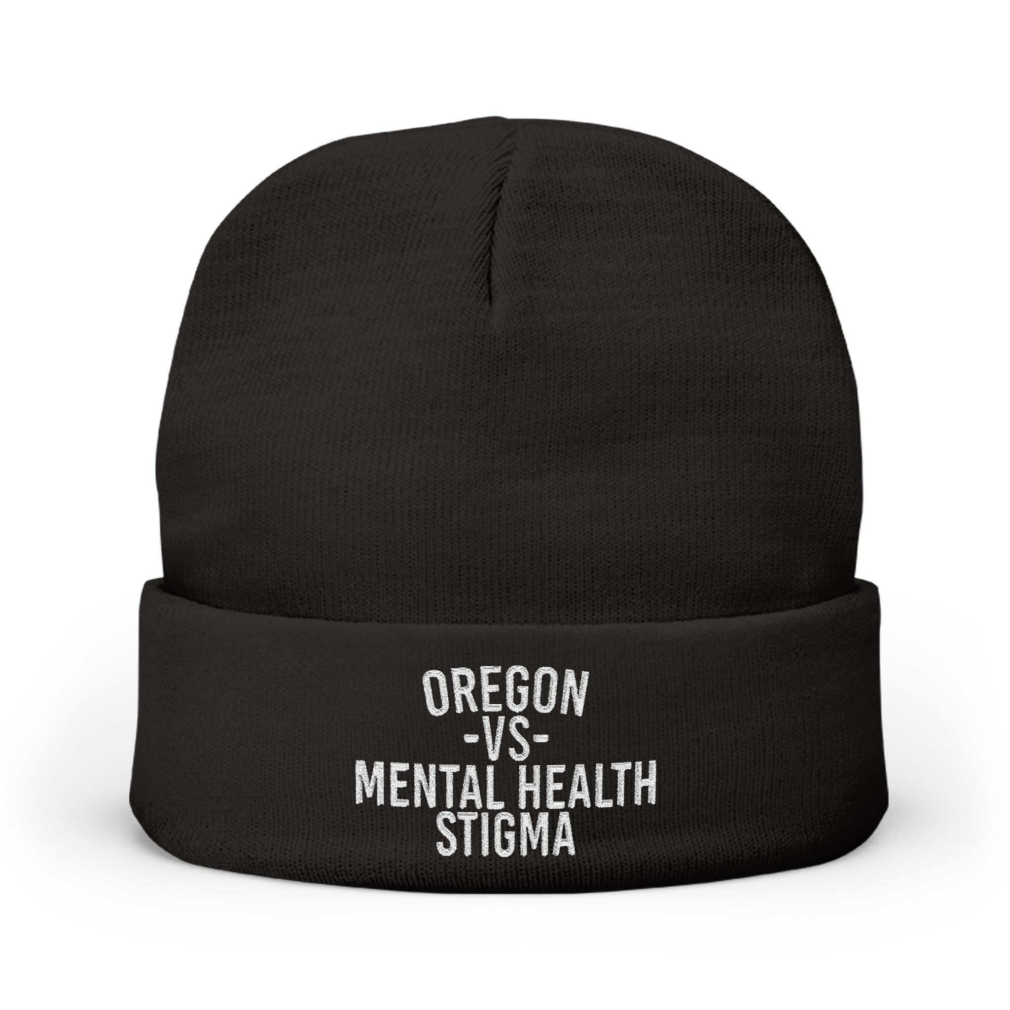 Oregon VS Mental Health Stigma Embroidered Beanie