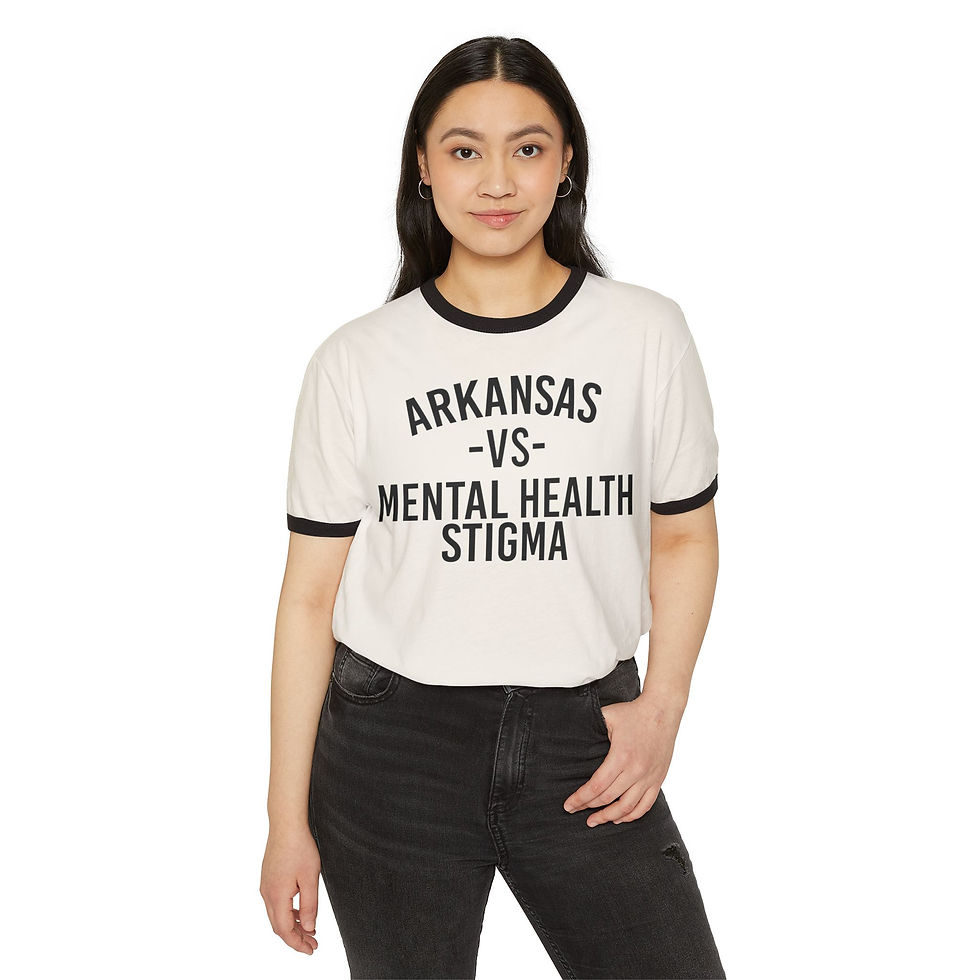 Thumbnail: Arkansas vs Mental Health Stigma Ringer Tee
