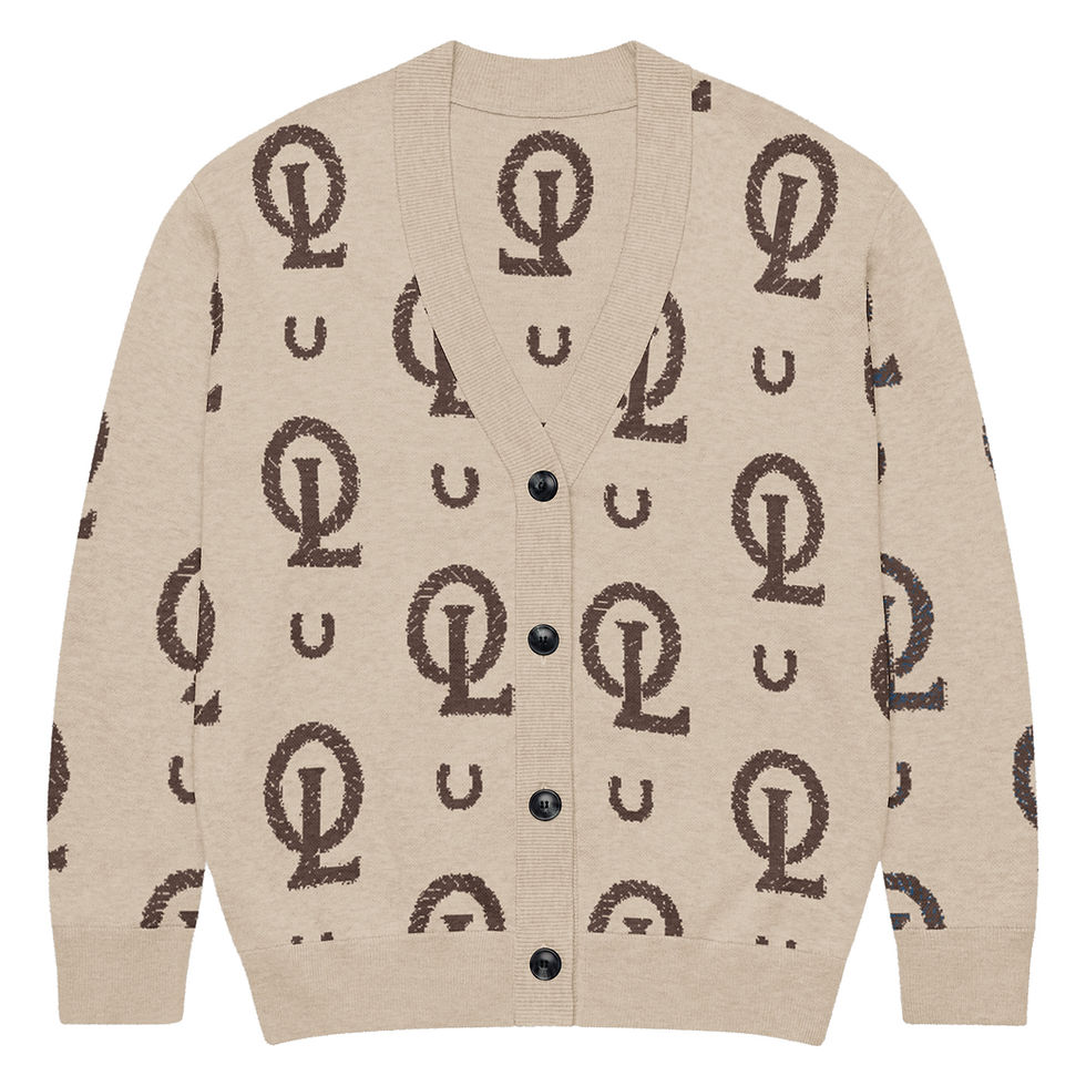 Thumbnail: OL Monogram Knitted cardigan 