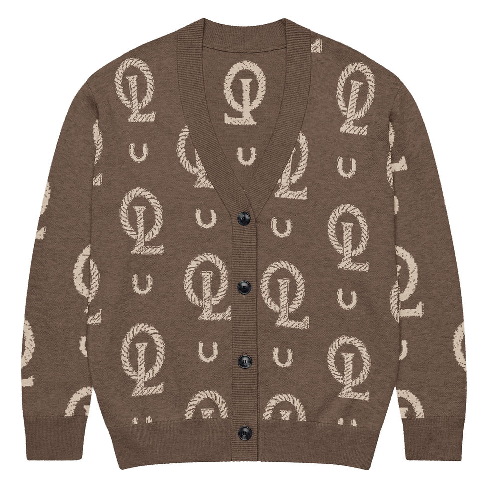 Thumbnail: OL Monogram Knitted cardigan 