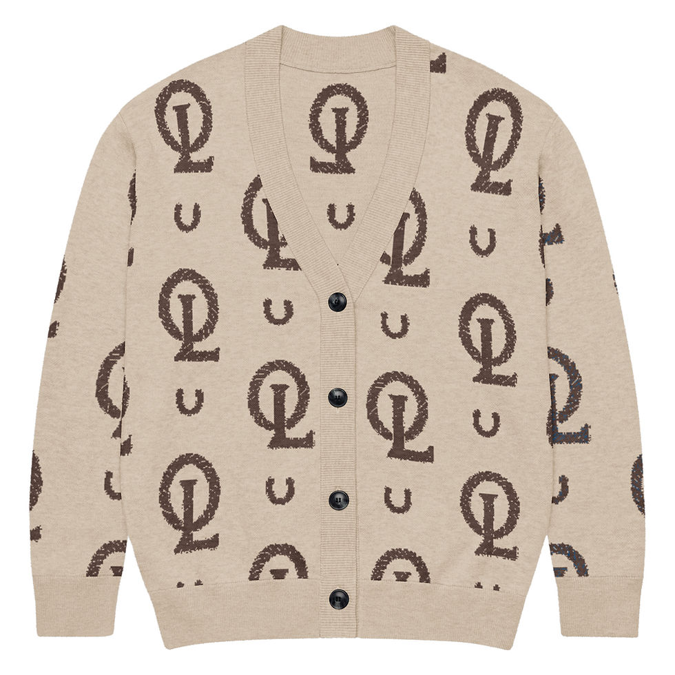 Thumbnail: OL Monogram Knitted cardigan 