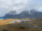 a view of mountains in Torres del Paine, Patagonia