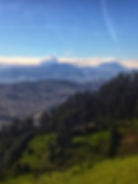 view of cotopaxi volcano from a distance