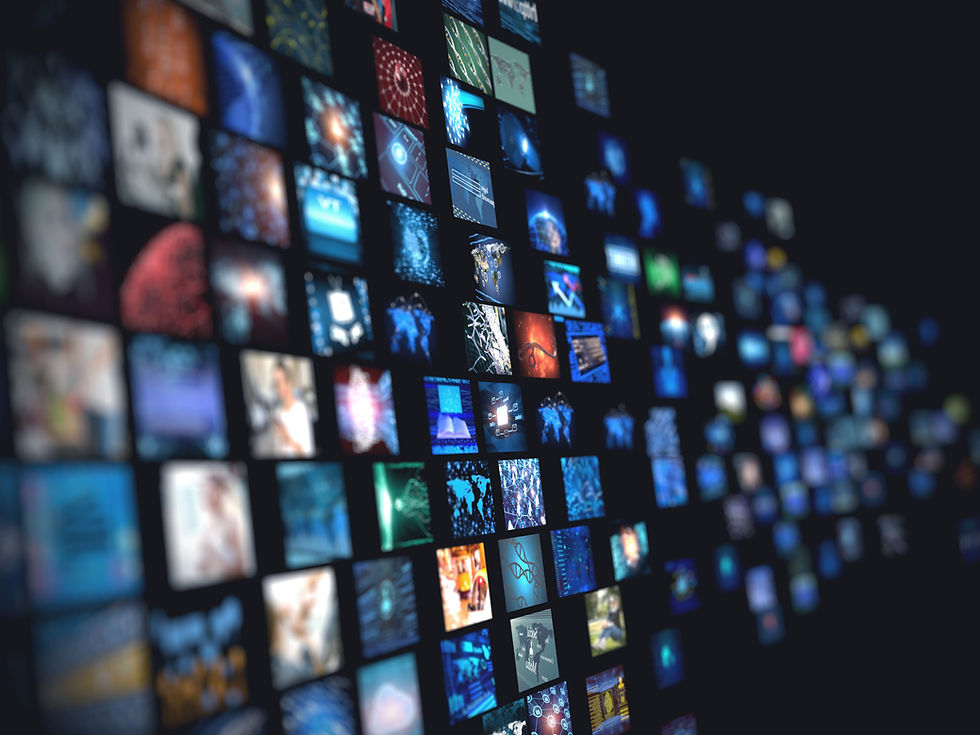 Cuadrícula de medios digitales